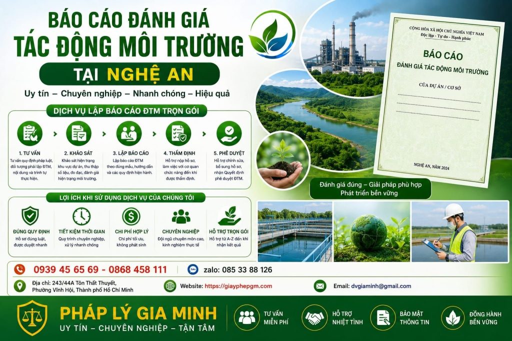 Báo cáo đánh giá tác động môi trường Nghệ An
