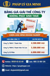 Dịch vụ giải thể công ty nông sản xuất khẩu tại An Giang