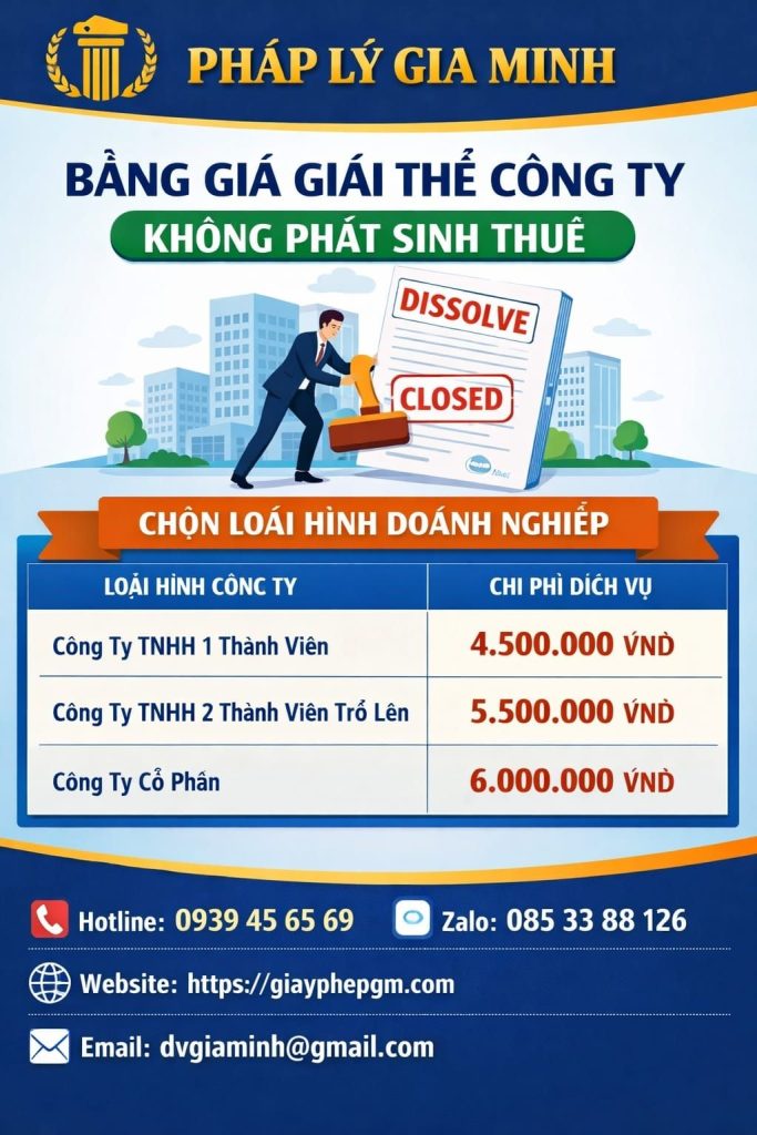Dịch vụ giải thể công ty nông sản xuất khẩu tại An Giang