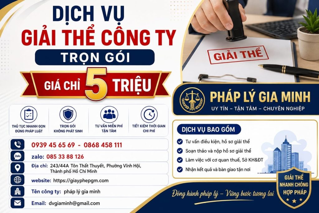Dịch vụ giải thể công ty thương mại tổng hợp tại Thái Nguyên
