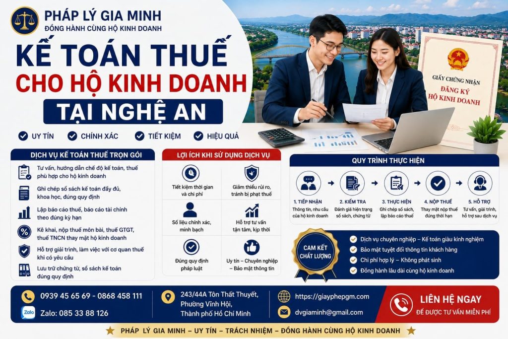 Dịch vụ kế toán thuế tại Nghệ An