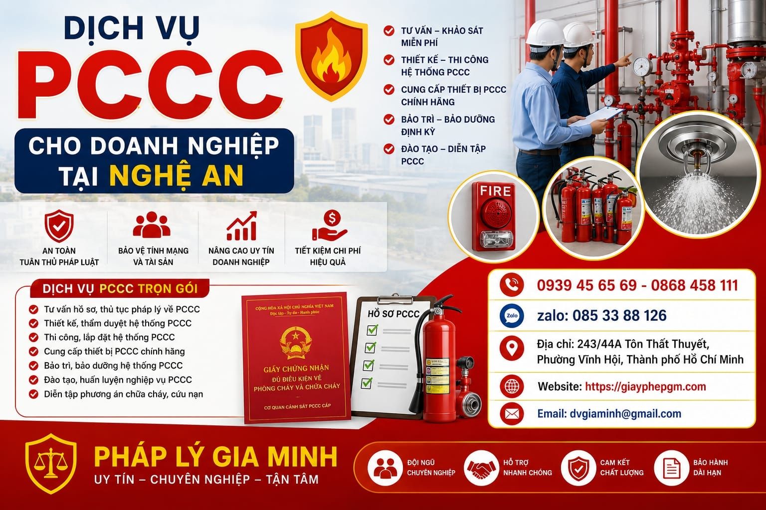 Dịch vụ làm giấy phép phòng cháy chữa cháy tại Nghệ An