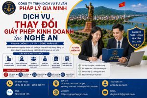Dịch vụ thay đổi giấy phép kinh doanh tại Nghệ An