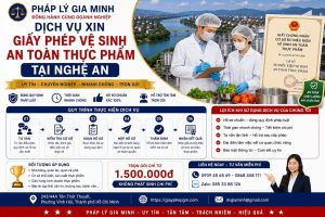 Dịch vụ xin giấy phép vệ sinh an toàn thực phẩm tại Nghệ An