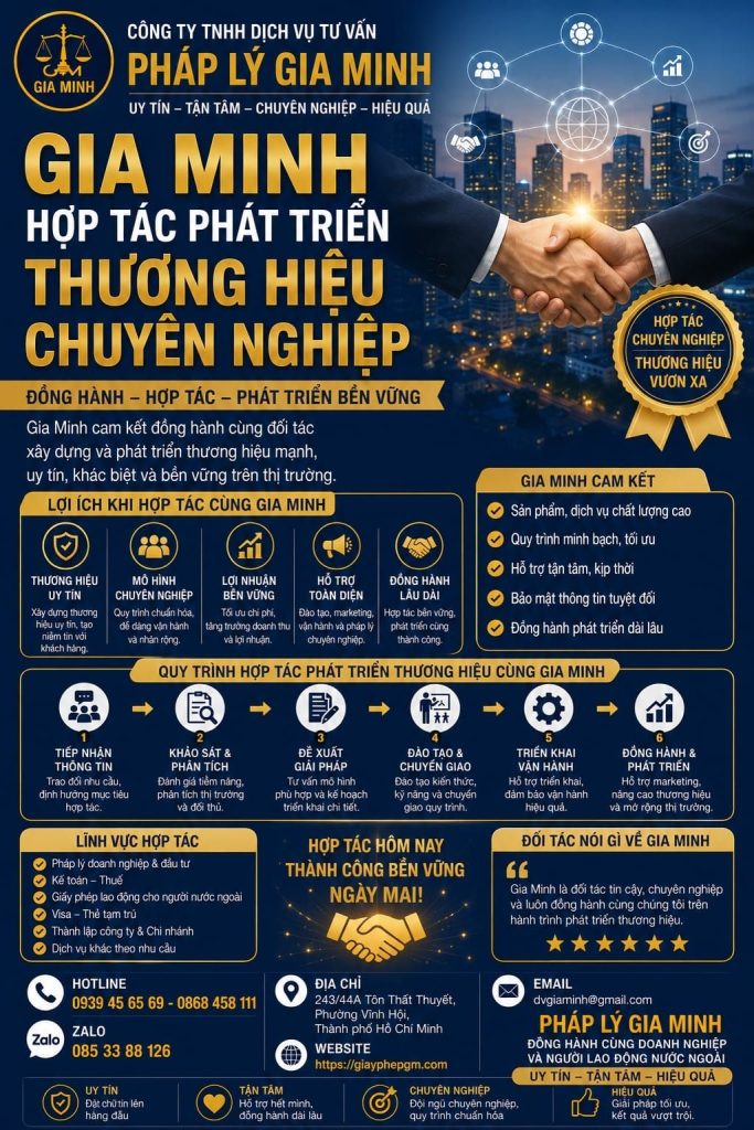 Gia Minh hợp tác phát triển thương hiệu chuyên nghiệp