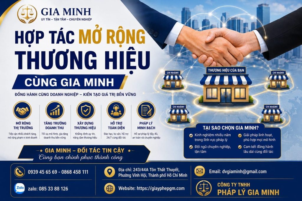Hợp tác mở rộng thương hiệu cùng Gia Minh