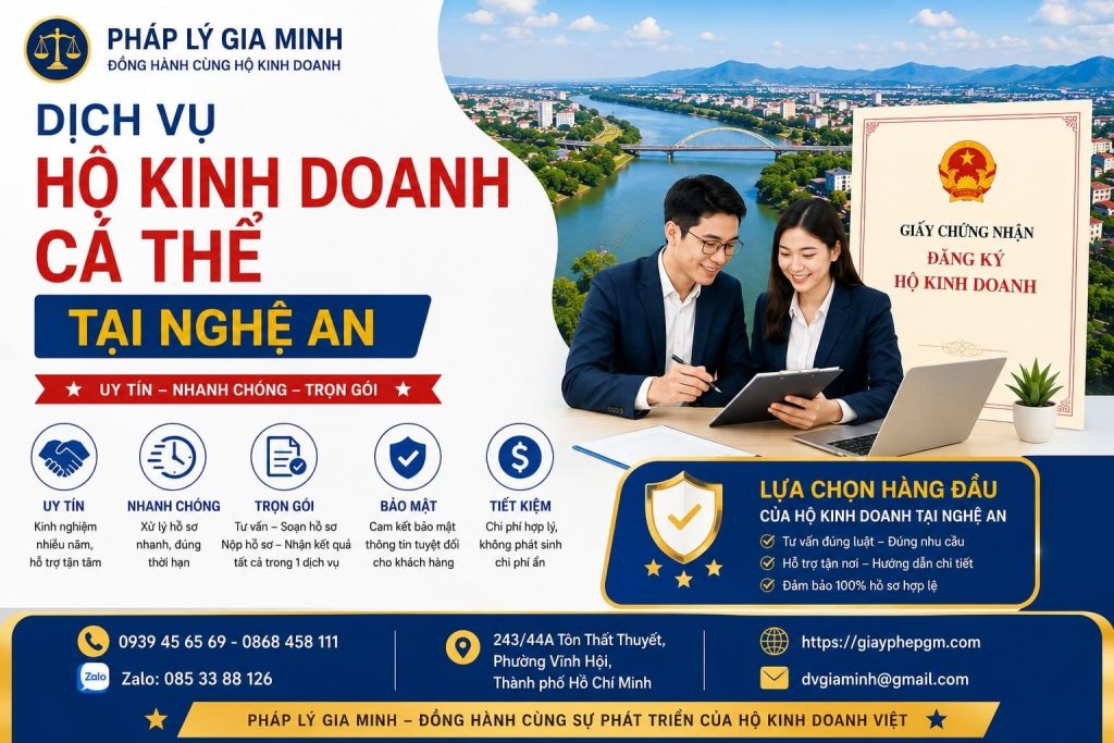 Kế toán thuế cho hộ kinh doanh Nghệ An
