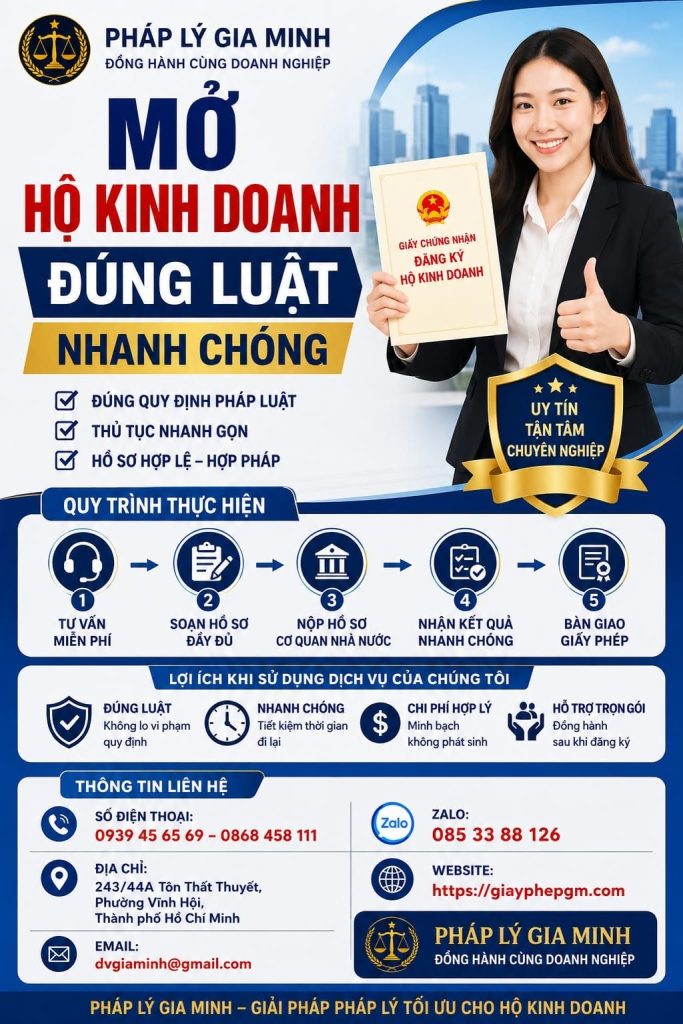 Mở hộ kinh doanh tại Vĩnh Long không cần vốn lớn