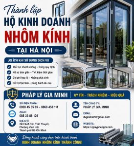 Thành lập hộ kinh doanh nhôm kính tại Hà Nội