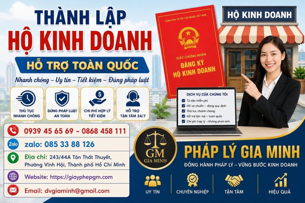 Thành lập hộ kinh doanh quán cà phê tại TPHCM