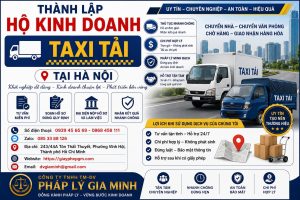 Thành lập hộ kinh doanh taxi tải tại Hà Nội