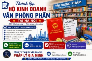 Thành lập hộ kinh doanh văn phòng phẩm tại Hà Nội