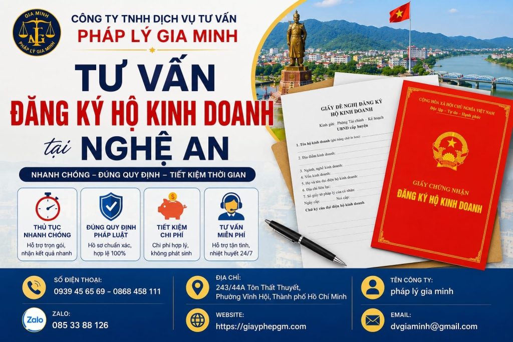 Tư vấn đăng ký hộ kinh doanh tại Nghệ An