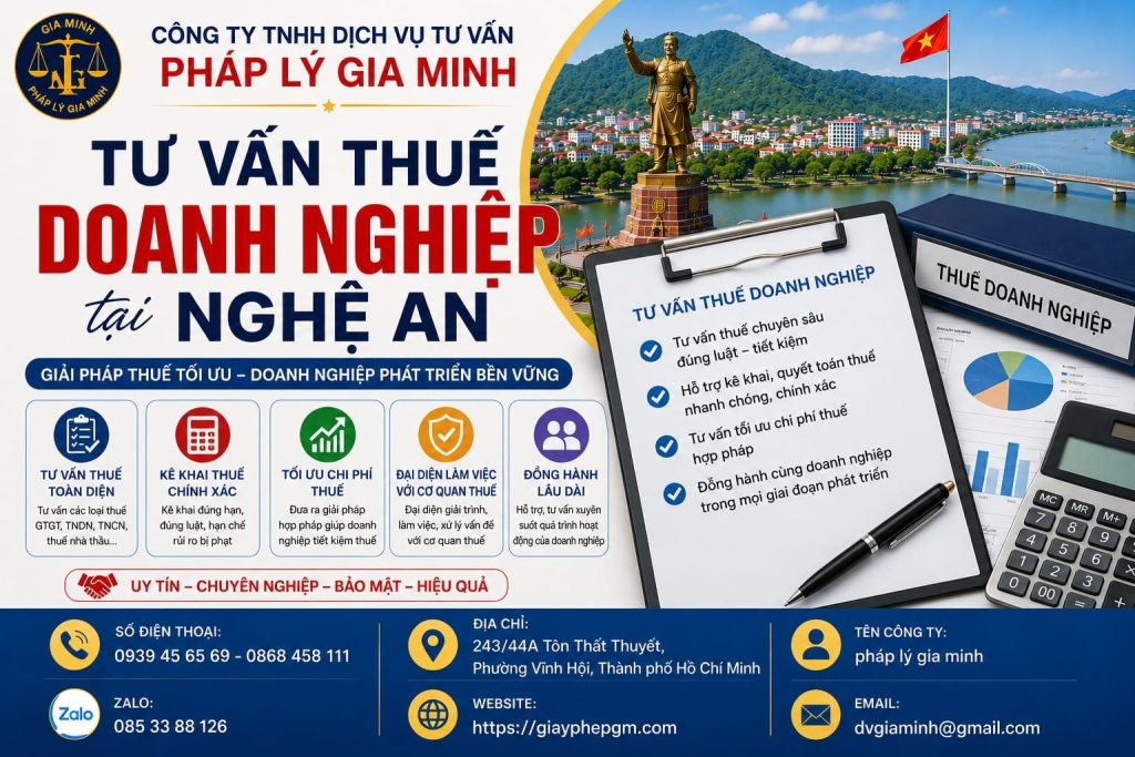 Tư vấn thuế doanh nghiệp tại Nghệ An