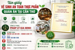 Xin giấy vệ sinh an toàn thực phẩm quán ăn tại Cần Thơ