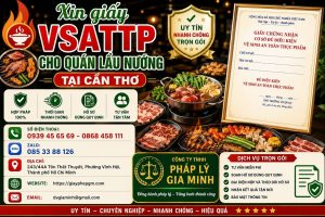 Xin giấy VSATTP cho quán lẩu nướng tại Cần Thơ