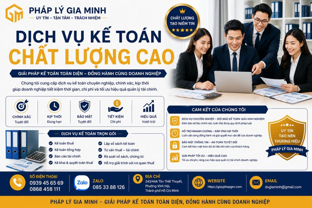 Dịch vụ kế toán chất lượng cao