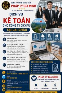 Dịch vụ kế toán cho công ty dịch vụ tại Lai Châu