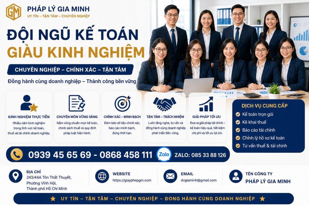 Đội ngũ kế toán giàu kinh nghiệm