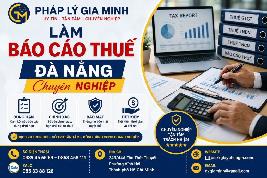 Làm báo cáo thuế Đà Nẵng chuyên nghiệp