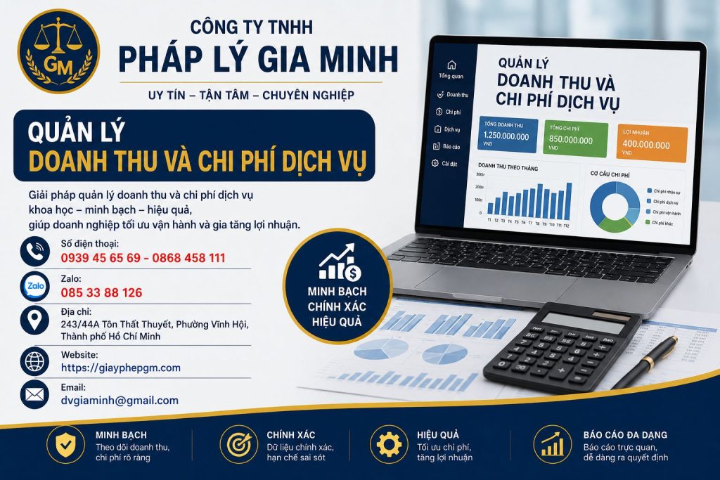 Quản lý doanh thu và chi phí dịch vụ