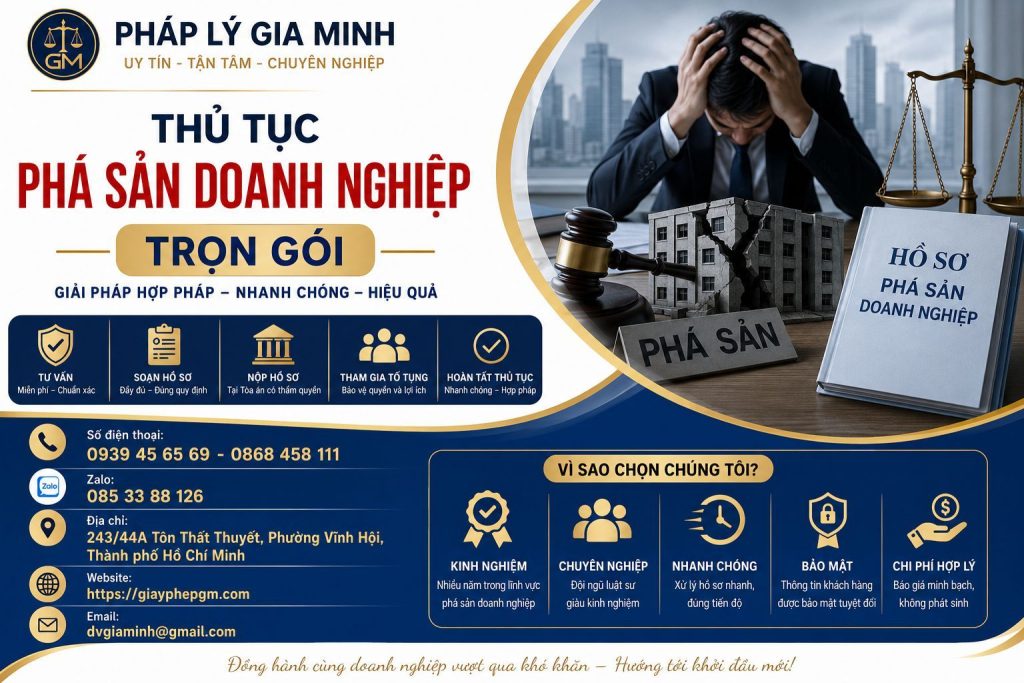 Thủ Tục Phá Sản Doanh Nghiệp Trọn Gói