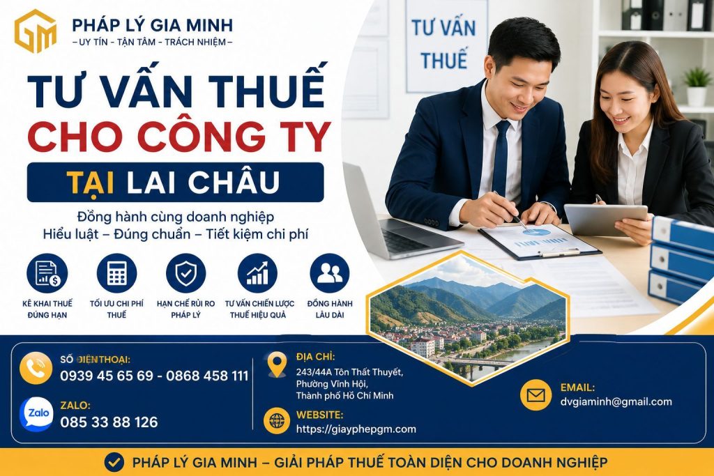 Tư vấn thuế cho công ty Lai Châu