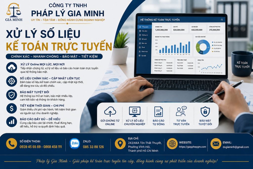 Xử lý số liệu kế toán trực tuyến