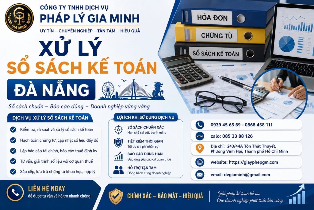 Xử lý sổ sách kế toán Đà Nẵng