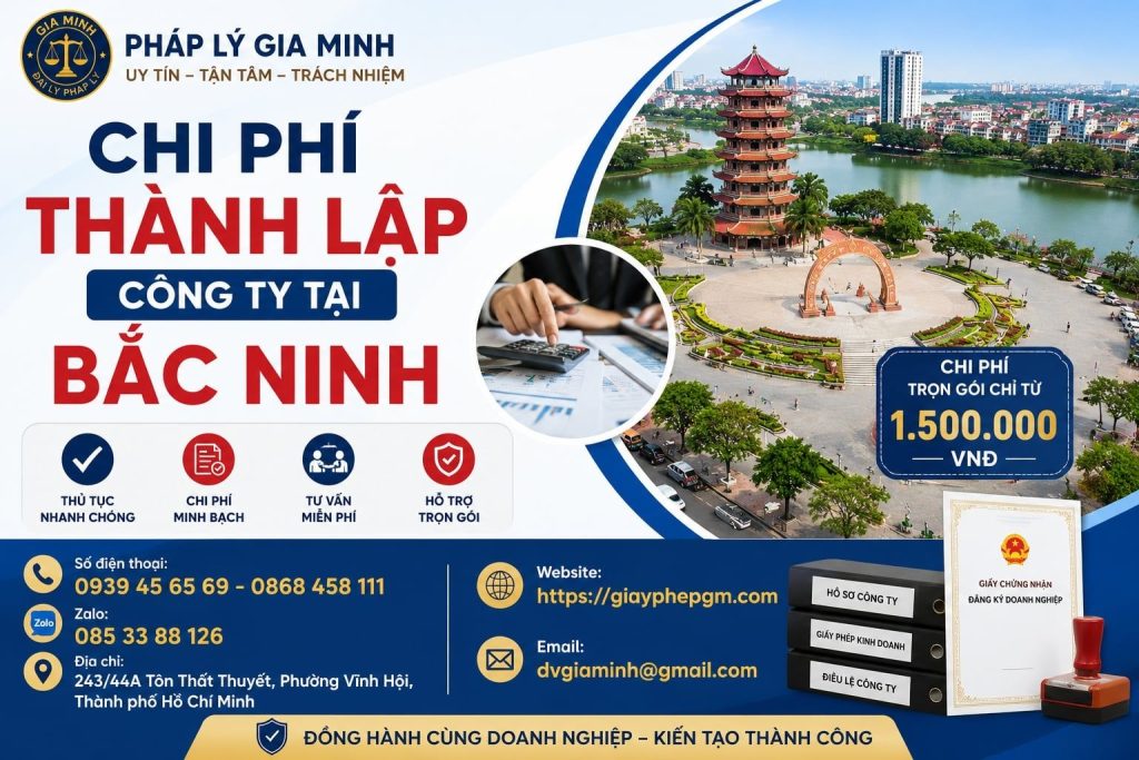 Chi Phí Thành Lập Công Ty Tại Bắc Ninh