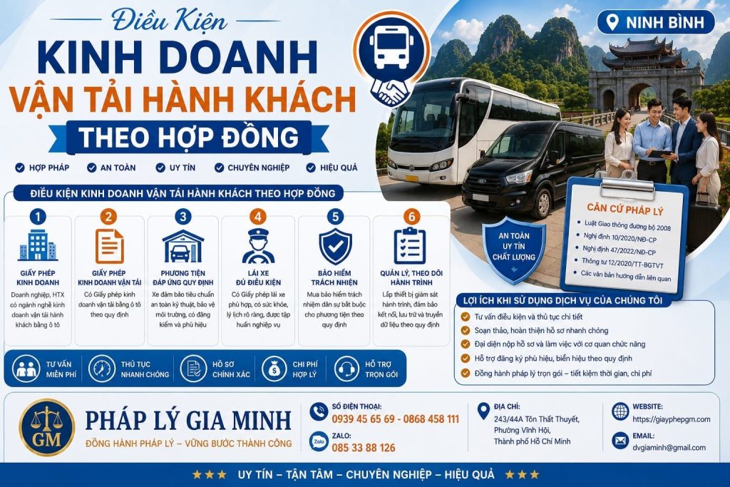 Điều Kiện Kinh Doanh Vận Tải Hành Khách Theo Hợp Đồng