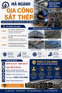 Mã Ngành Gia Công Sắt Thép