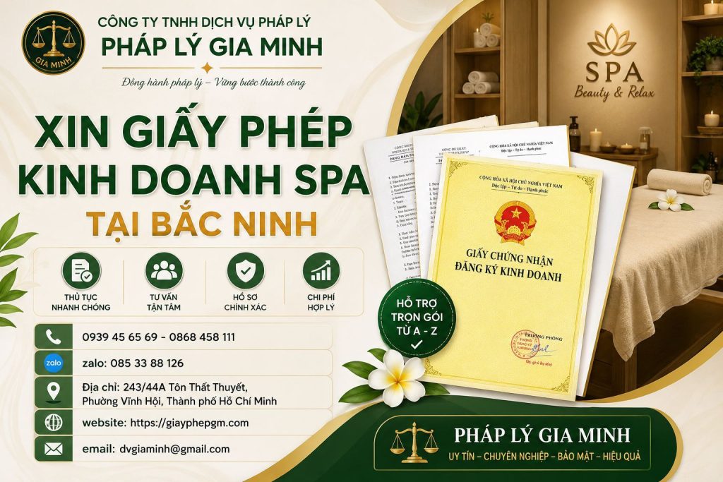Xin giấy phép kinh doanh spa tại Bắc Ninh nhanh chóng, đúng luật 1 Xin Giấy Phép Kinh Doanh Spa Tại Bắc Ninh