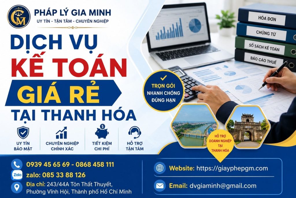 Dịch Vụ Kế Toán Giá Rẻ Tại Thanh Hóa