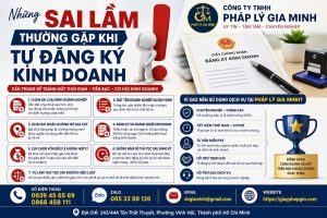 Những sai lầm thường gặp khi tự đăng ký kinh doanh