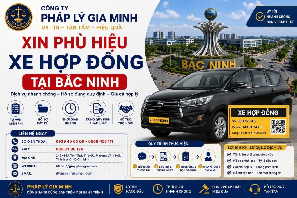 Xin Phù Hiệu Xe Hợp Đồng Tại Bắc Ninh 1 Xin phù hiệu xe hợp đồng tại Bắc Ninh