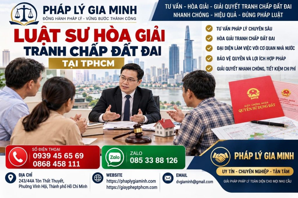Luật sư hòa giải tranh chấp đất đai tại TPHCM 1 Luật sư hòa giải tranh chấp đất đai tại TPHCM