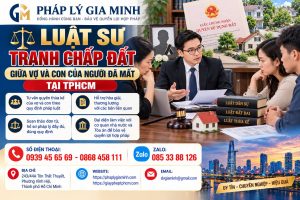 Luật sư tranh chấp đất giữa vợ và con của người đã mất tại TPHCM