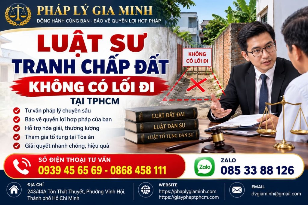 Luật sư tranh chấp đất không có lối đi tại TPHCM 1 Luật sư tranh chấp đất không có lối đi tại TPHCM