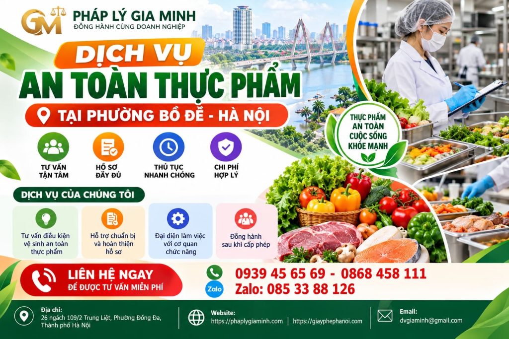 Dịch vụ an toàn thực phẩm tại phường Bồ Đề Hà Nội 1 Dịch vụ an toàn thực phẩm tại phường Bồ Đề Hà Nội