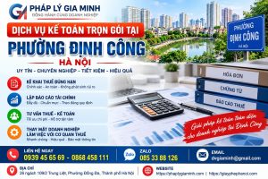 Dịch vụ kế toán trọn gói tại phường Định Công Hà Nội