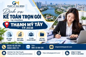 Dịch vụ kế toán trọn gói tại phường Thạnh Mỹ Tây TP.HCM