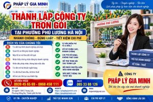 Thành lập công ty trọn gói tại phường Phú Lương Hà Nội