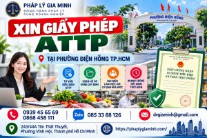 Xin giấy phép ATTP tại phường Điện Hồng TP.HCM
